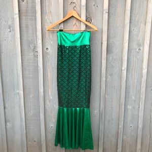 Etsy Green Mermaid Skirt